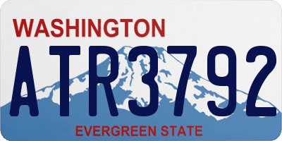 WA license plate ATR3792