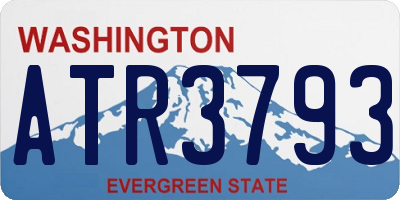 WA license plate ATR3793