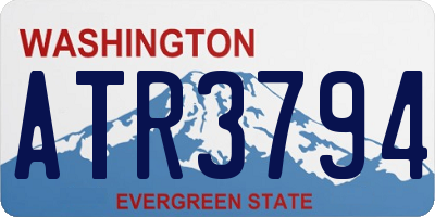 WA license plate ATR3794