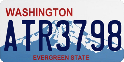 WA license plate ATR3798