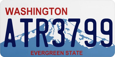 WA license plate ATR3799
