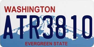 WA license plate ATR3810