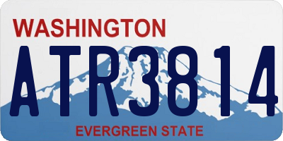WA license plate ATR3814