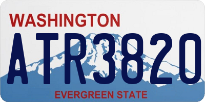 WA license plate ATR3820
