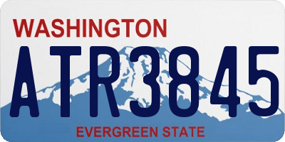 WA license plate ATR3845