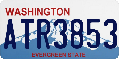 WA license plate ATR3853