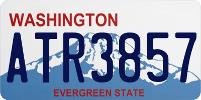 WA license plate ATR3857