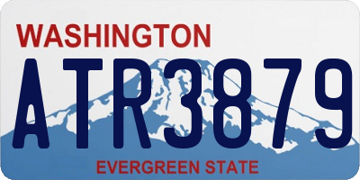 WA license plate ATR3879