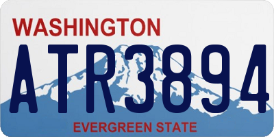 WA license plate ATR3894