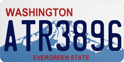 WA license plate ATR3896