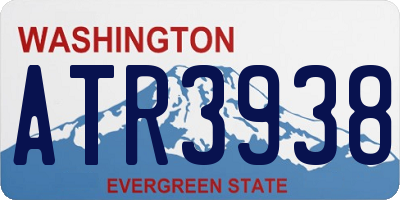 WA license plate ATR3938