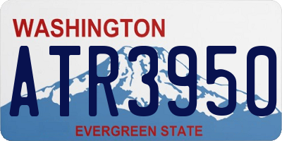 WA license plate ATR3950