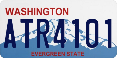 WA license plate ATR4101