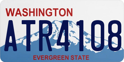WA license plate ATR4108