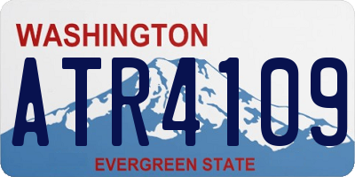 WA license plate ATR4109