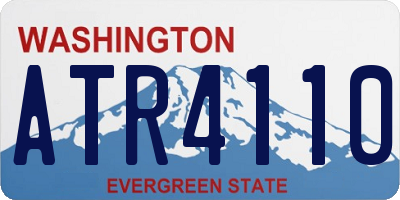 WA license plate ATR4110