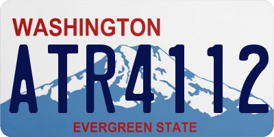 WA license plate ATR4112