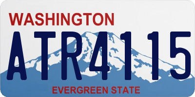 WA license plate ATR4115