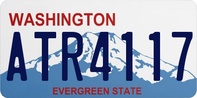 WA license plate ATR4117