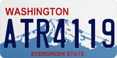 WA license plate ATR4119