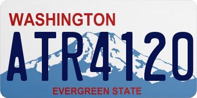 WA license plate ATR4120