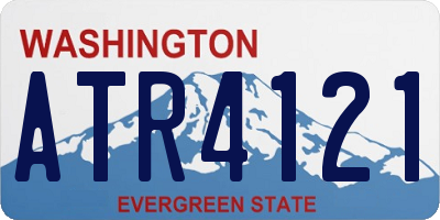 WA license plate ATR4121