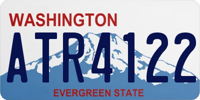 WA license plate ATR4122