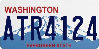 WA license plate ATR4124