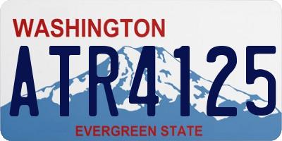 WA license plate ATR4125