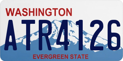 WA license plate ATR4126
