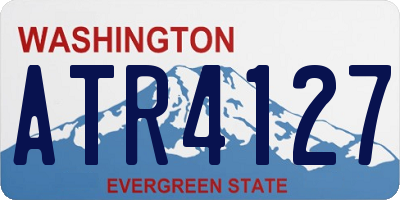 WA license plate ATR4127