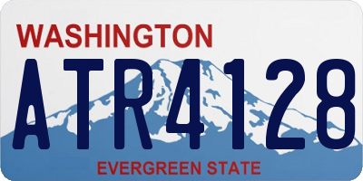 WA license plate ATR4128