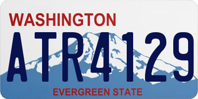 WA license plate ATR4129