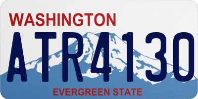 WA license plate ATR4130