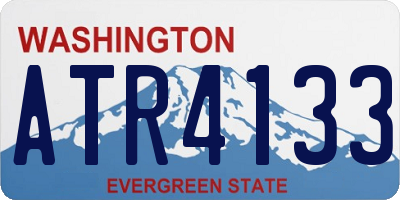 WA license plate ATR4133