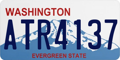 WA license plate ATR4137