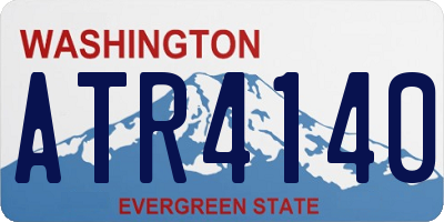 WA license plate ATR4140