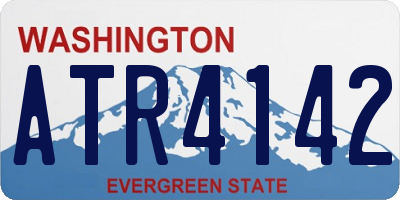 WA license plate ATR4142