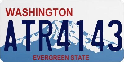 WA license plate ATR4143
