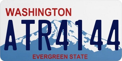 WA license plate ATR4144