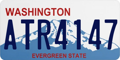 WA license plate ATR4147