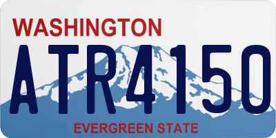 WA license plate ATR4150