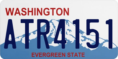 WA license plate ATR4151