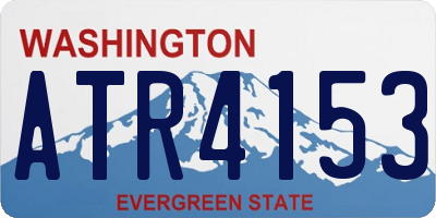 WA license plate ATR4153