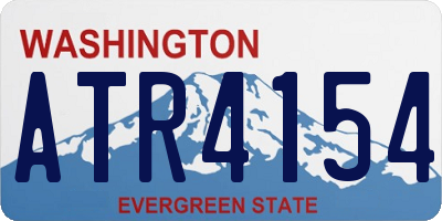 WA license plate ATR4154