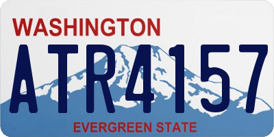 WA license plate ATR4157