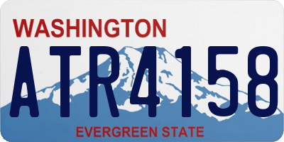 WA license plate ATR4158