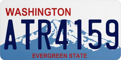 WA license plate ATR4159