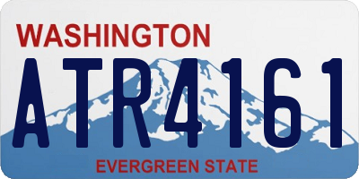 WA license plate ATR4161