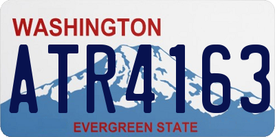 WA license plate ATR4163